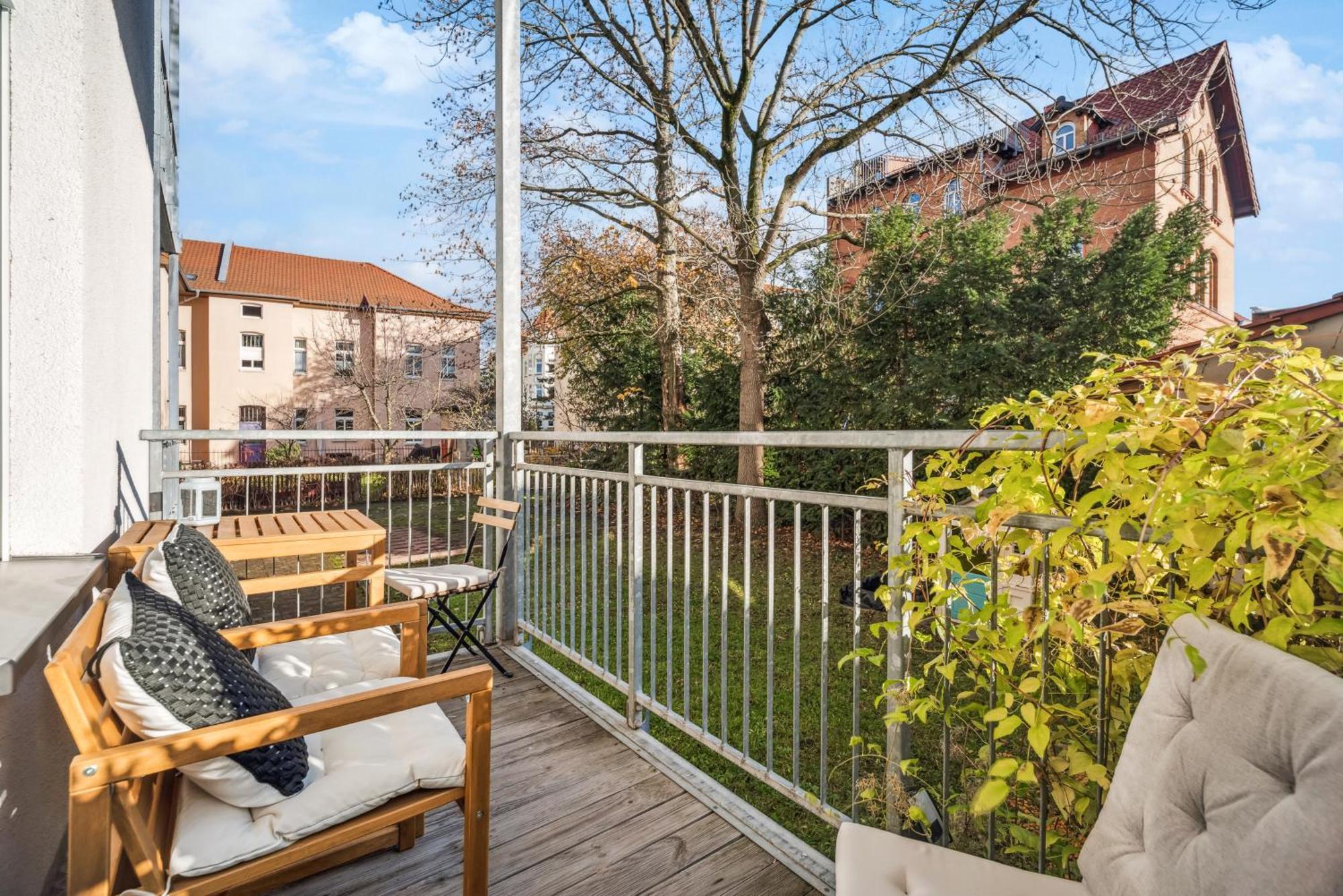 Appartement Roby-Erfurt Hbf-Nah, Balkon Extérieur photo